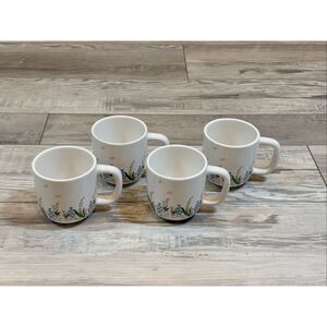 Target Bullseye Easter Ceramic Butterfly Pink and Blue Flower Coffee Mug Cup